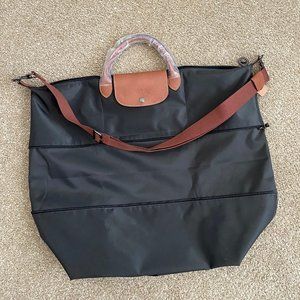 Longchamp LE PLIAGE Expandable Travel Bag - Gunmetal Grey